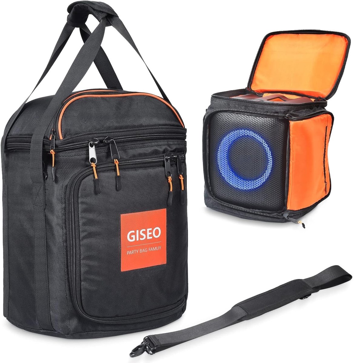 Draagbare Opbergtas voor Multifunctionele Bluetooth Speaker - Beschermhoes voor PartyBox, Reisaccessoire, Zwart