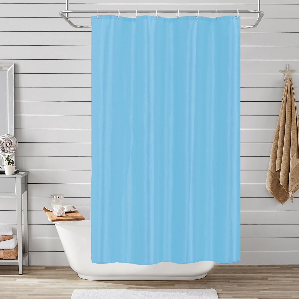 Badgordijn 120x180 - polyester - anti-schimmel - waterdicht en wasbaar - ShopVlot