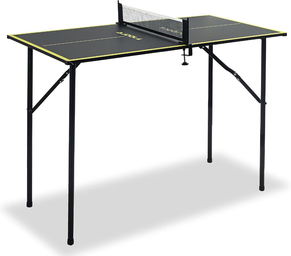 Mini Tafeltennistafel - Vrijetijdstafel - Indoor recreatie - Inklapbaar ontwerp - 90x45 cm - Donkergrijs