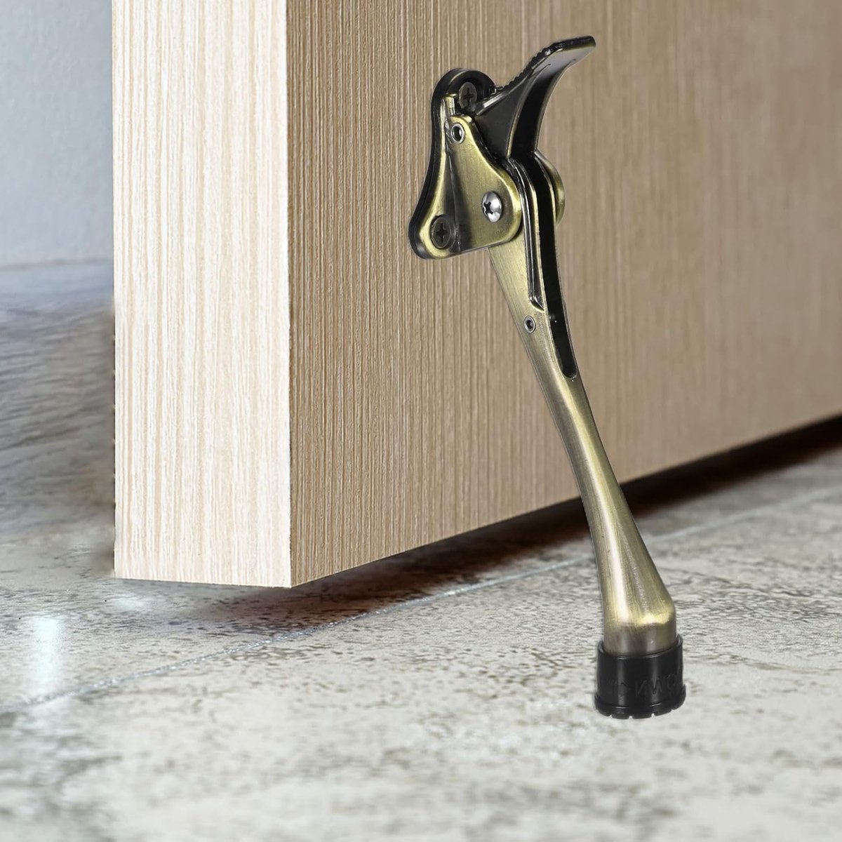 Deurstopper uit één stuk van aluminiumlegering, in hoogte verstelbaar, Geschikt voor woonkamer/slaapkamer.