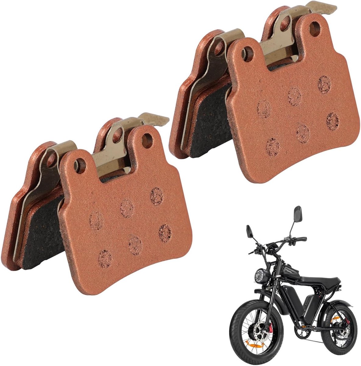2 Pack Ridstar E-Bike Brake Pads Disc Brake Pads for Ridstar Q20 E Bike Front and Rear - ShopVlot