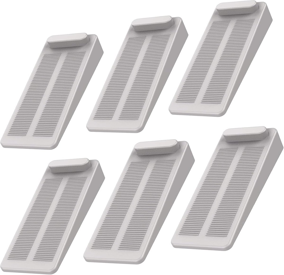 Yosemy 6 Pieces Rubber Door Wedge Heavy Duty Non-Slip Height Adjustable Door Stopper for Bathroom Balcony Door - ShopVlot