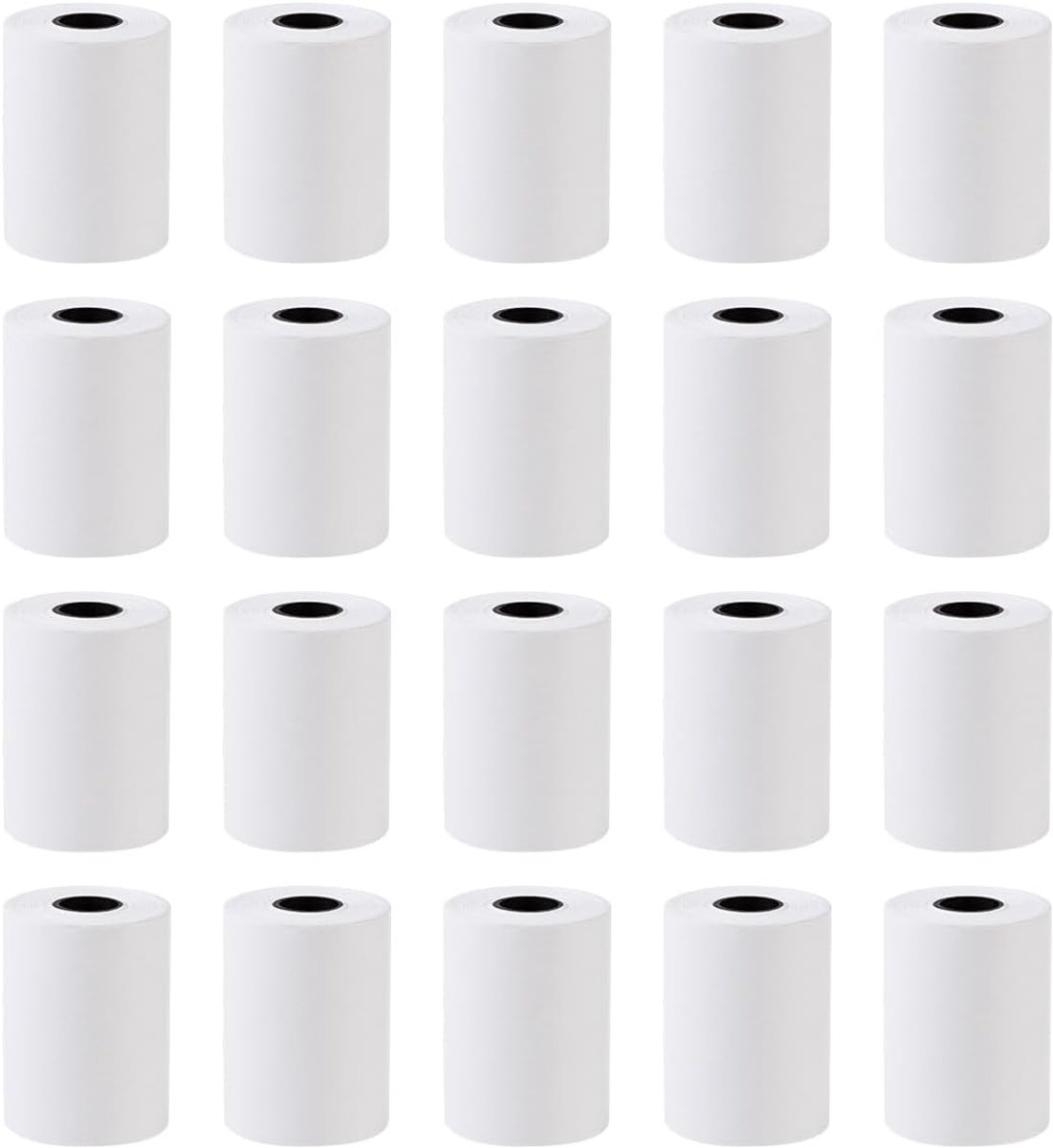 20 rolls 57 x 40 mm premium thermal paper, cash register rolls, for EPOS printers, POS terminal, cash register system - ShopVlot
