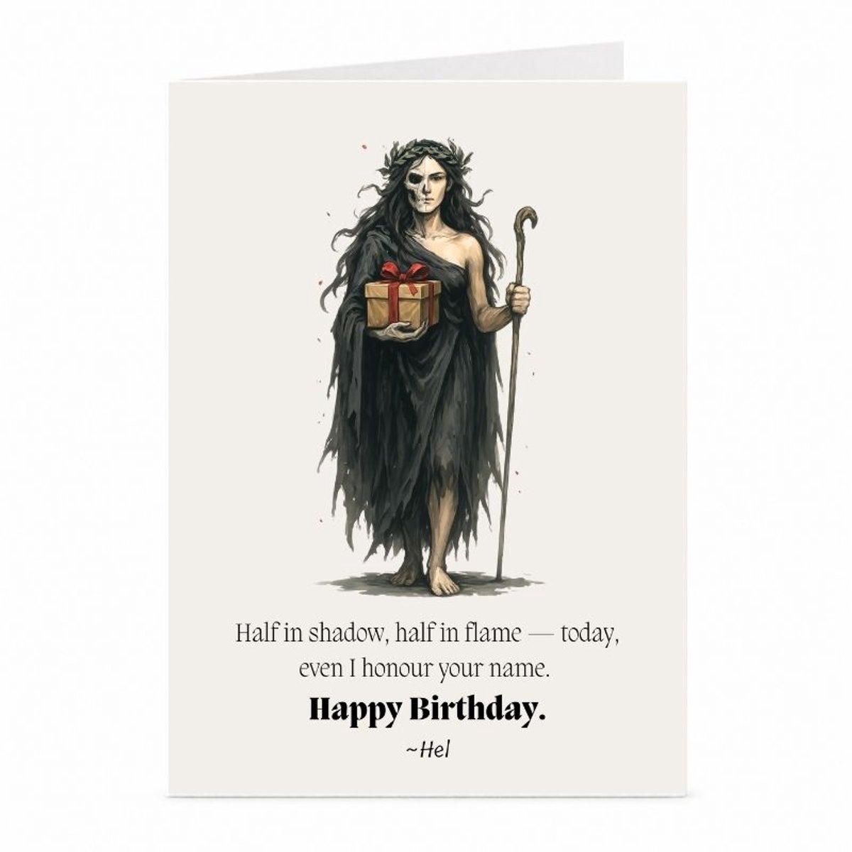 Hel - Verjaardagskaart - JustTheCardGuy - A6 met envelop