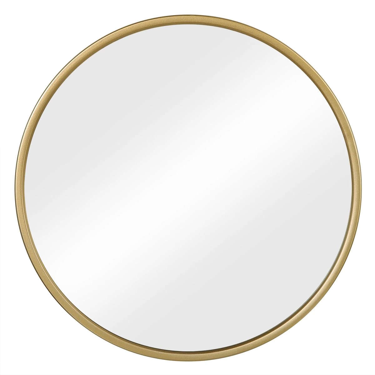 Ronde wandspiegel 50x50cm - Helder spiegelbeeld, Elegant design - Goudkleurig frame - Goudkleurig
