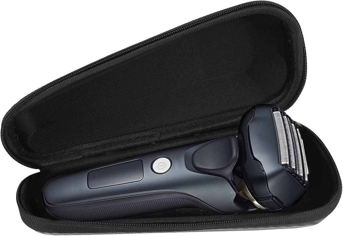 Reisopbergcase voor Elektrische Scheerapparaten, Harde Schaal Organizer voor Scheermesjes, Geschikt voor Panasonic Arc Series en Meer, Zwart