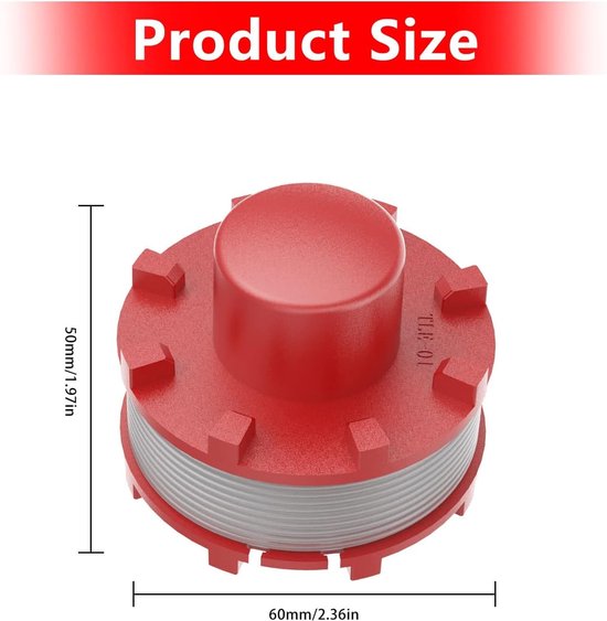 Strimmer Spoelen 2mm Dikte 8m Lang Geschikt voor GE-CT 36/30 LI E SOLO en AGILLO Modellen - 3 Stuks — afbeelding 4