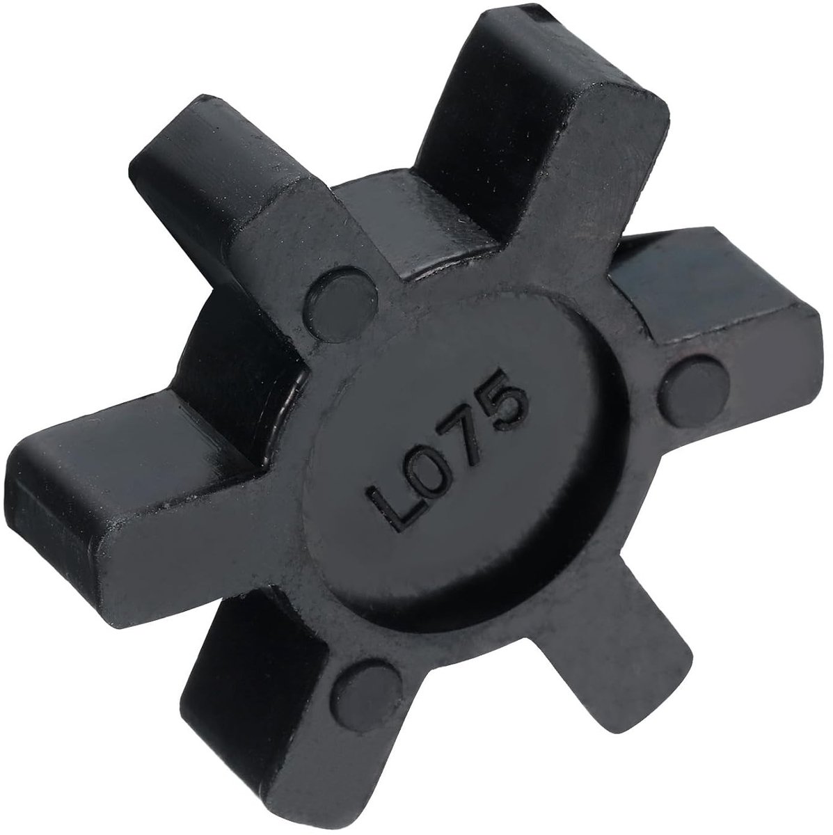 Flexibele rubberen koppeling insert L075 voor klemverbindingen, set van zwarte L-klemmen, duurzaam en veelzijdig