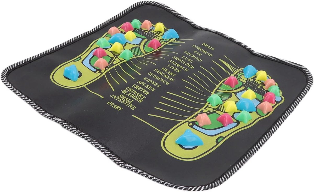 Acupressuurmat, Verlicht Voetmassagemat met Fijn Proces Voet Massage Mat Foot Massager Mat voor Ingangen, Keukens - ShopVlot