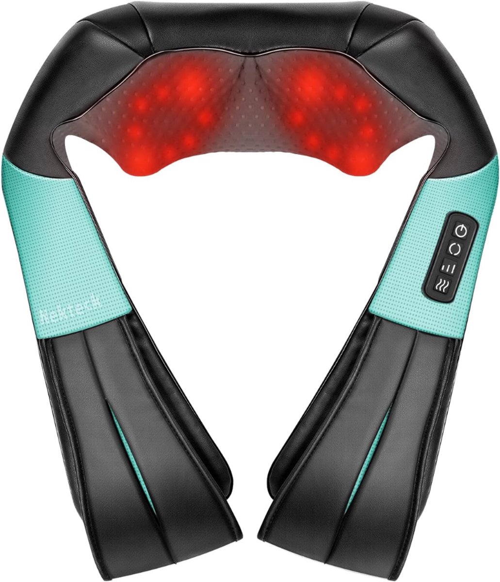 VALI® Nekmassage Apperaat - 1kg - Nekmassage Apparaat Draadloos - Elektrisch Nekmassage Apparaat - Blauw - 38cm x 20cm x 18cm