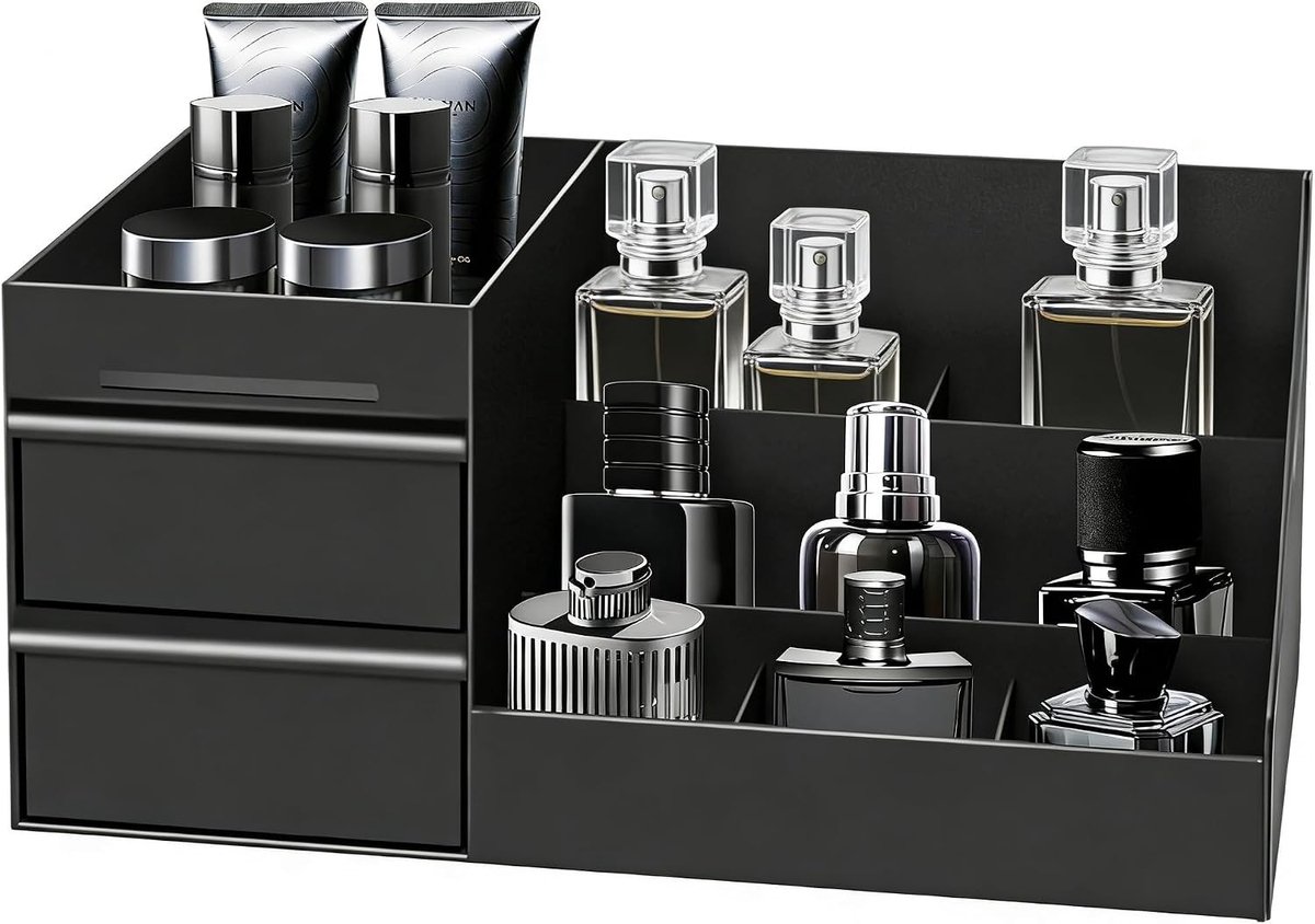 Make-up en Huidverzorging Organizer, Opbergdoos voor Badkamer, Kaptafel en Parfumplank, Ideaal voor Schoonheid en Organisatie