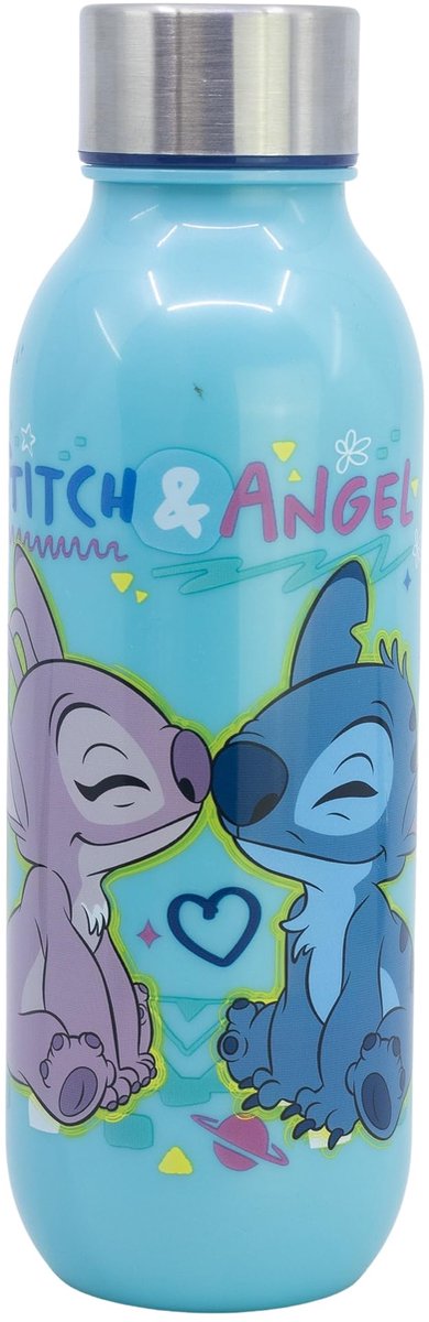 Drinkfles 640 ml - Grote Discovery-fles - Met Stitch-design - Ideaal voor onderweg - ShopVlot