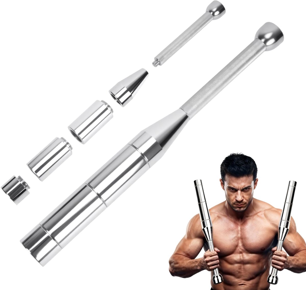 Macebell 8 kg - verstelbaar - 6-in-1 set - veelzijdige training - ShopVlot