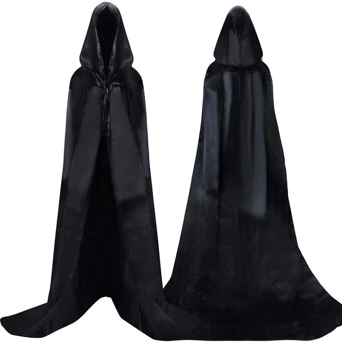 Hooded Halloween Cape voor Volwassenen en Kinderen, Perfect voor Vampiers, Heksen en Cosplay Feesten