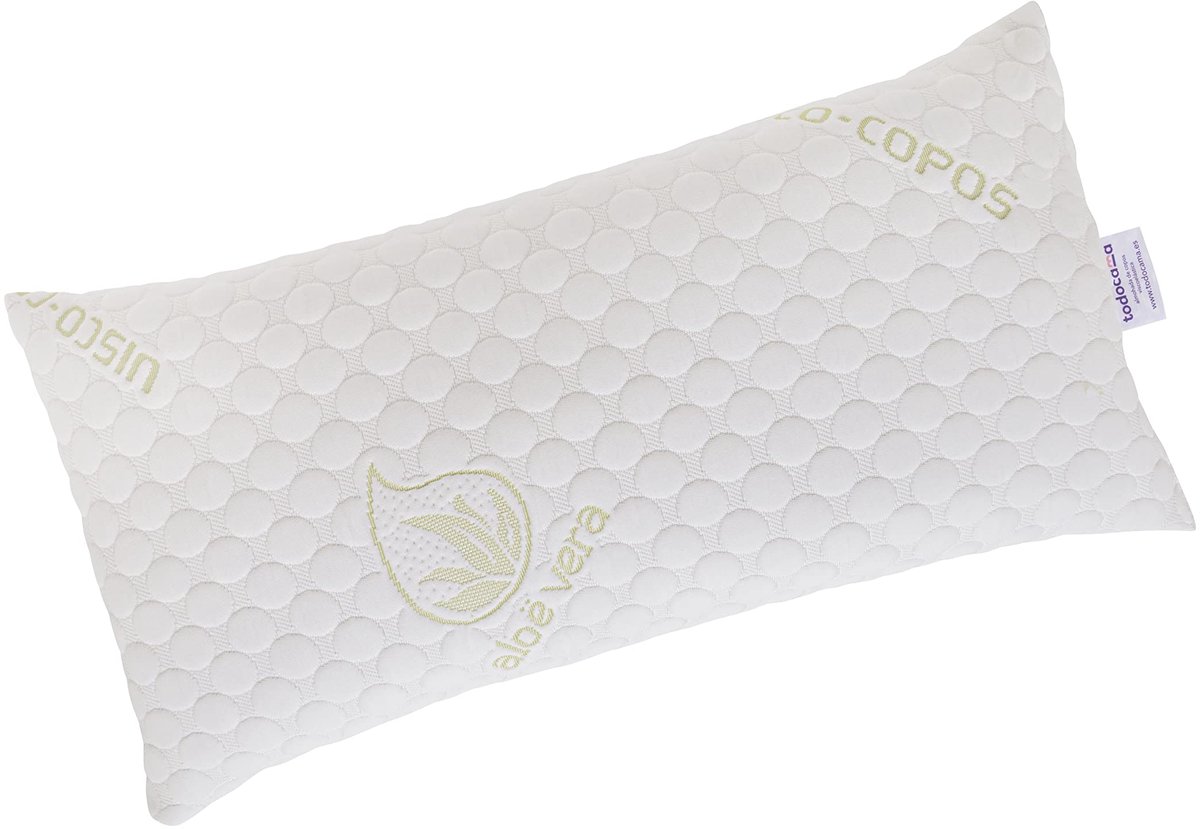 Visco-kussen 75 cm - Aloë vera - Hittebestendig - Voor een comfortabele nachtrust - ShopVlot