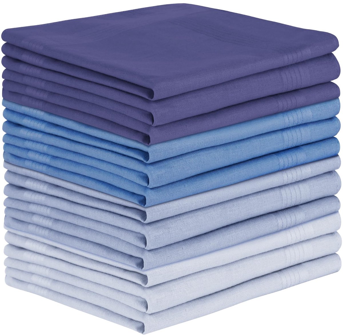 Zakdoeken voor heren 40 x 40 cm - katoen - herbruikbaar - ideaal voor dagelijks gebruik - ShopVlot