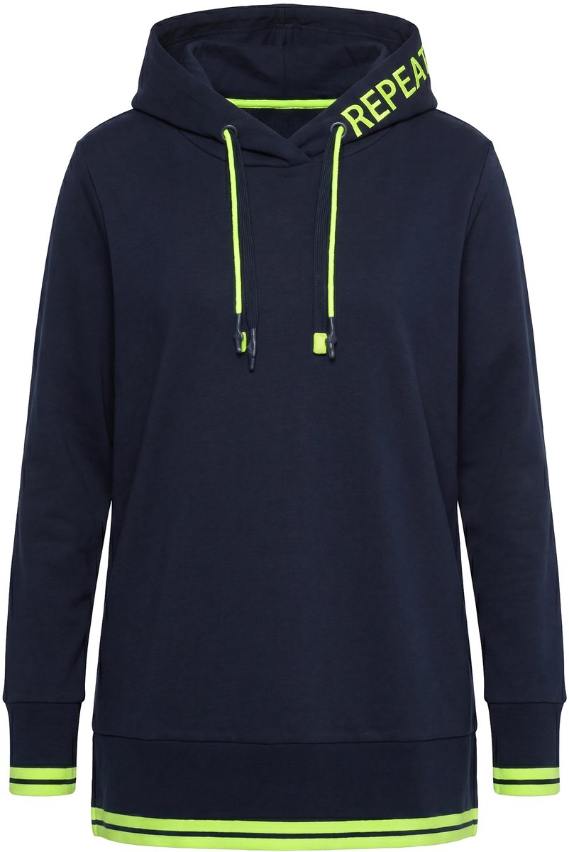 Laurasøn - Dames - Hoodie lange mouwen OEKO-TEX - Marine - Maat 40+