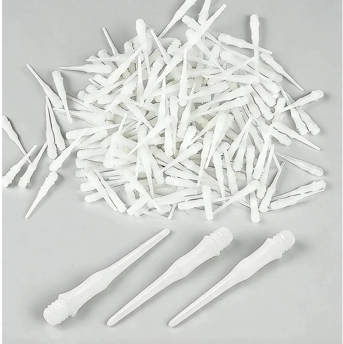 200 stuks 27 mm soft dartpunten, kunststof punten voor professionele wedstrijden en hobbygebruik, wit dartaccessoires