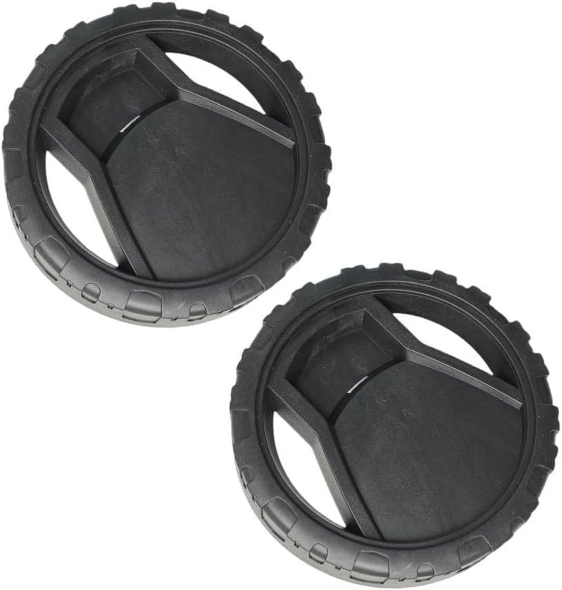 Reservewiel voor hogedrukreiniger, schokabsorptie, stille bediening, vervangingswiel voor accessoires, 2-pack, duurzaam en veelzijdig gebruik