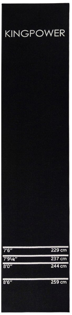 Dartmat Zwart Wit Stalen Darts Dartbord Accessoires Dartmat Doelwit Oche Darts Werplijn Beschermer Rubberen Vloer Dartbord 290 x 60 cm Kingpower
