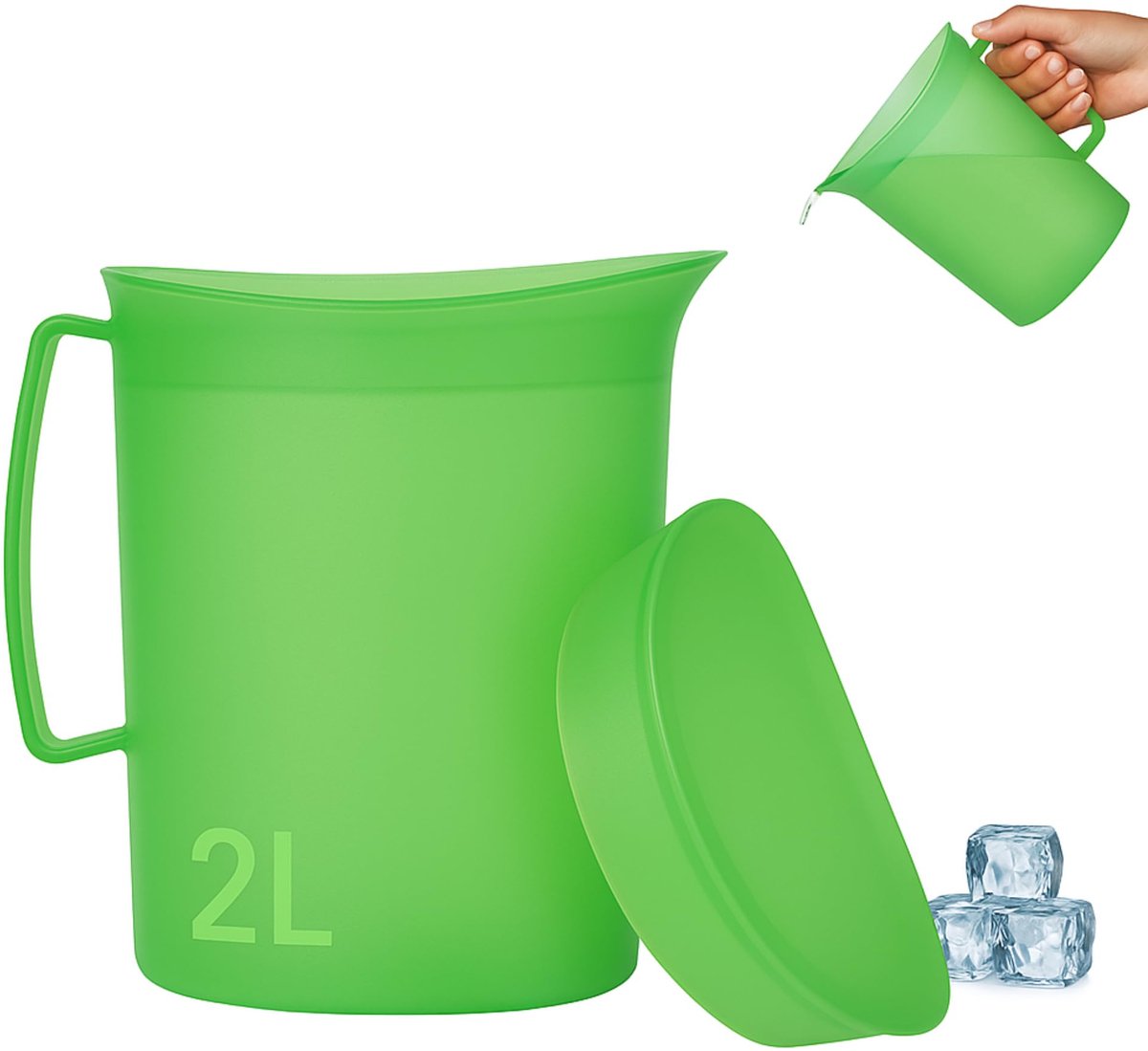Waterkan 2 l - kunststof - BPA-vrij - multifunctioneel voor buiten - ShopVlot