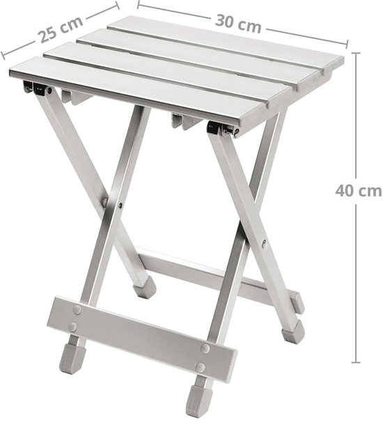 Bo-Camp - Vouwkrukje/-tafel - Aluminium van Bo-Camp — afbeelding 3
