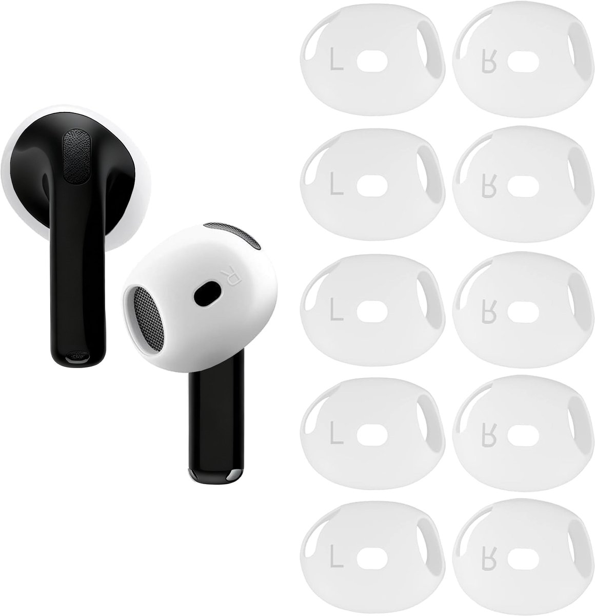 Oordopjes voor AirPods 4 - ultradun - antislip silicone - verbeterd comfort en akoestiek - ShopVlot