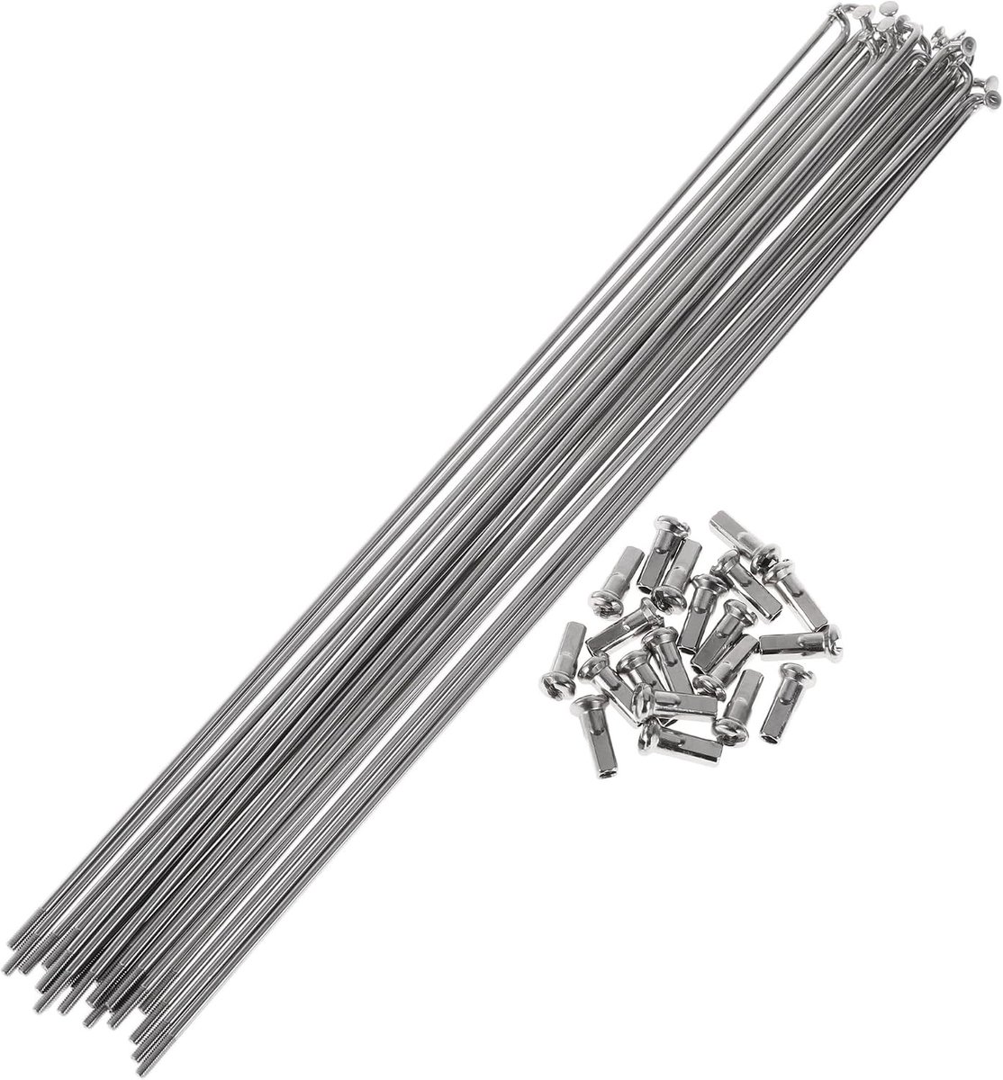 Set van 20 fietsspatborden, 13G, 265 mm, roestvrijstalen spaken voor fietsvelgen, duurzaam en lichtgewicht