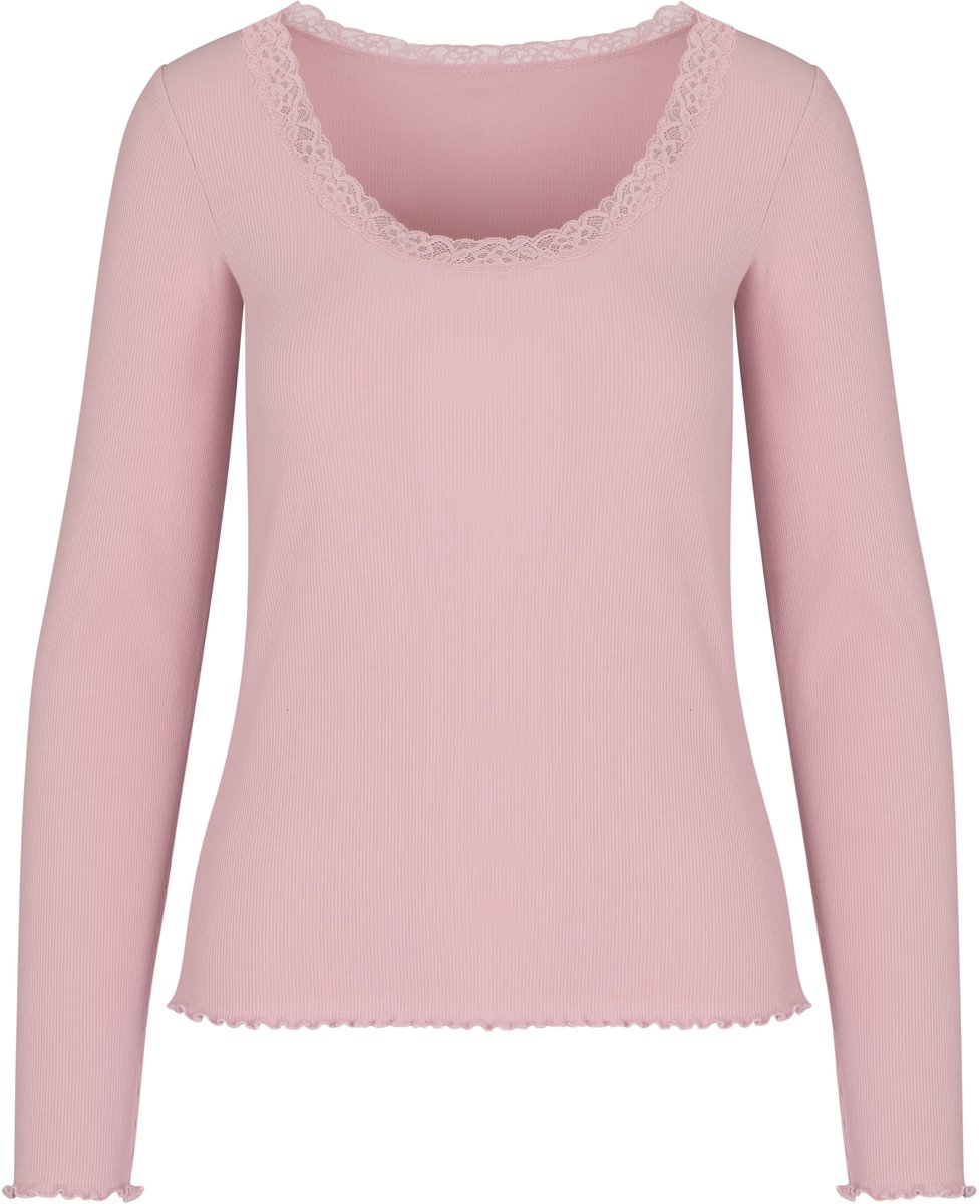 Hunkemöller Top Jersey Lace Roze