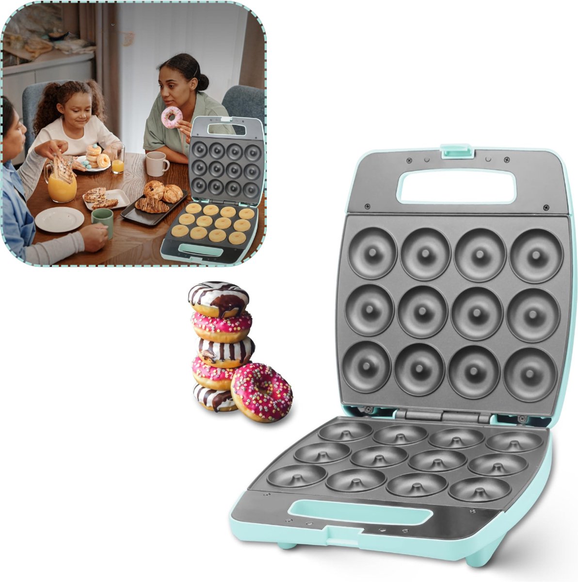Zavio® Donutmaker - Donut Bakvorm - Donutmachine