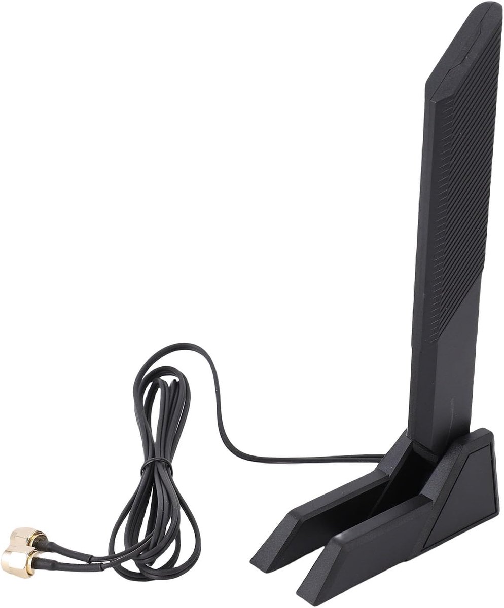 Wifi Antenne - Tri-band Antenne - Signaal Verbeteren - Hoge Versterking 12 dBi - 140 mm Kabel - Zwart