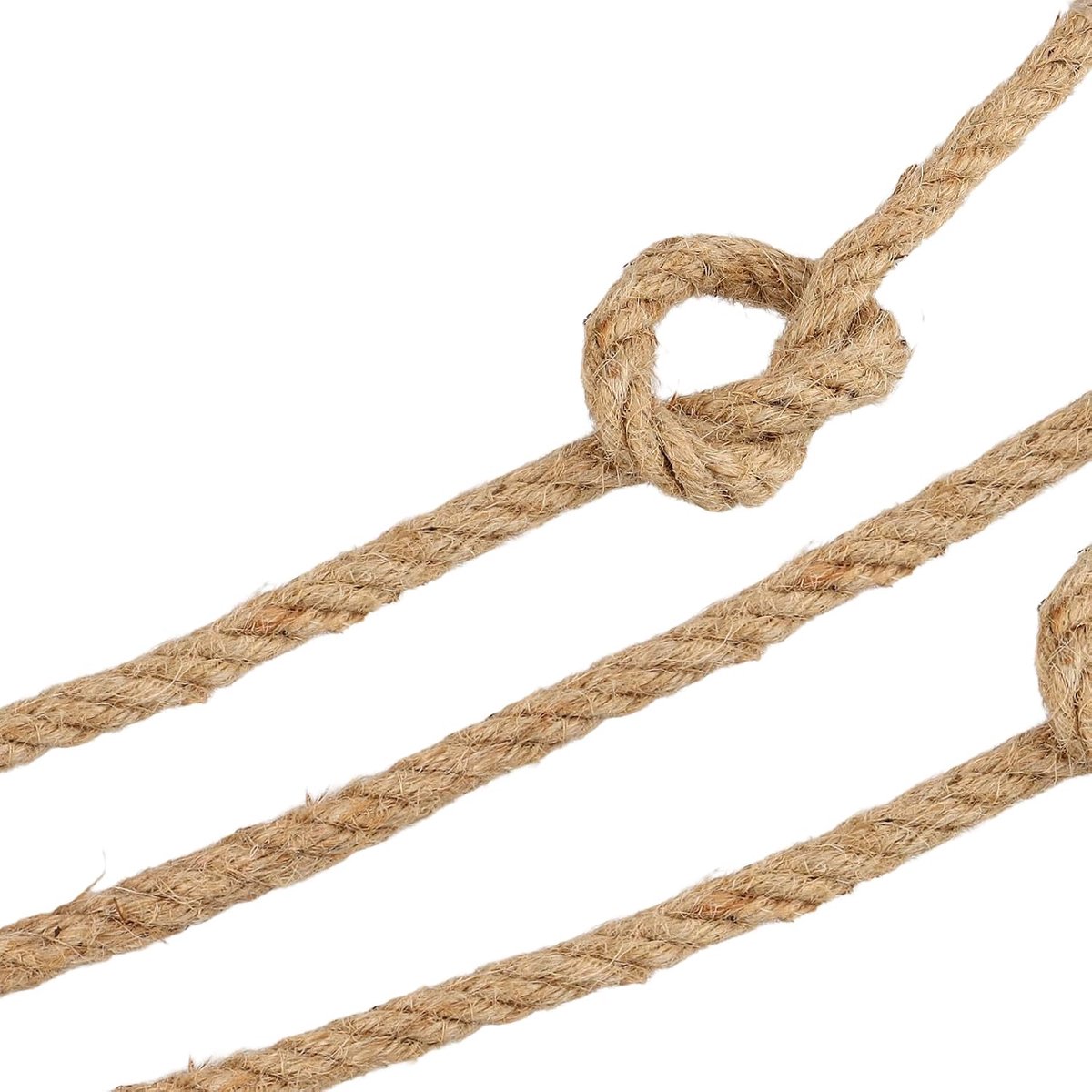 40m Brown Jute Rope, 10mm Natural Jute Rope, Twisted Thick Jute Rope for Crafting, Packaging Decoration - ShopVlot