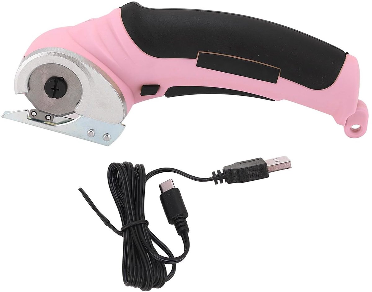 Electric Cordless Scissors with 2 Cutting Blades Rechargeable Battery Suitable for Fabric Carpet and Leather Smooth - ShopVlot