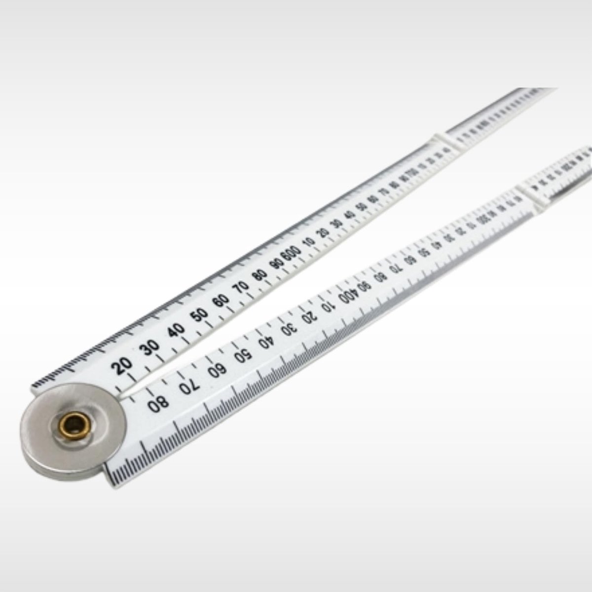 Vouwen heerser 100 cm - plastic meetinstrument - 3 ft lange meterregel - ideaal voor schrijnwerk - ShopVlot