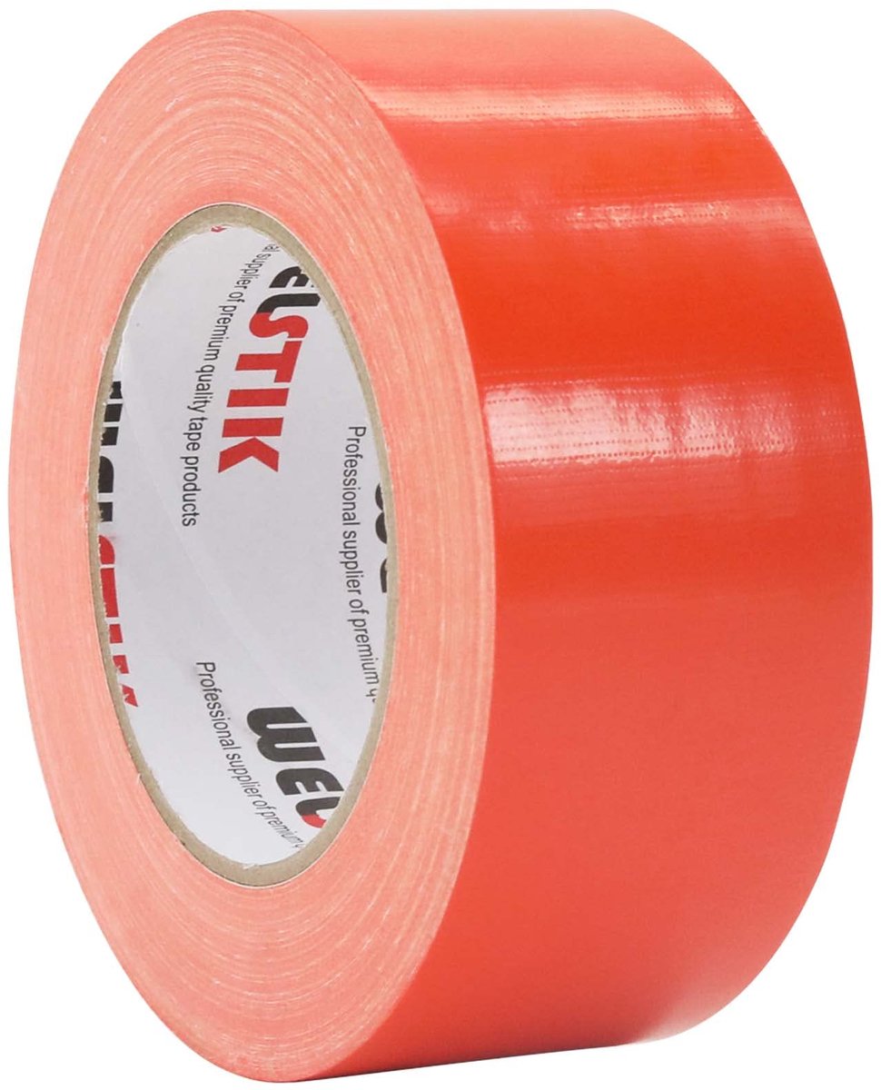 Plakband 50 mm x 41 m - oranje - 7,5 mm dik - ideaal voor knutselen - ShopVlot
