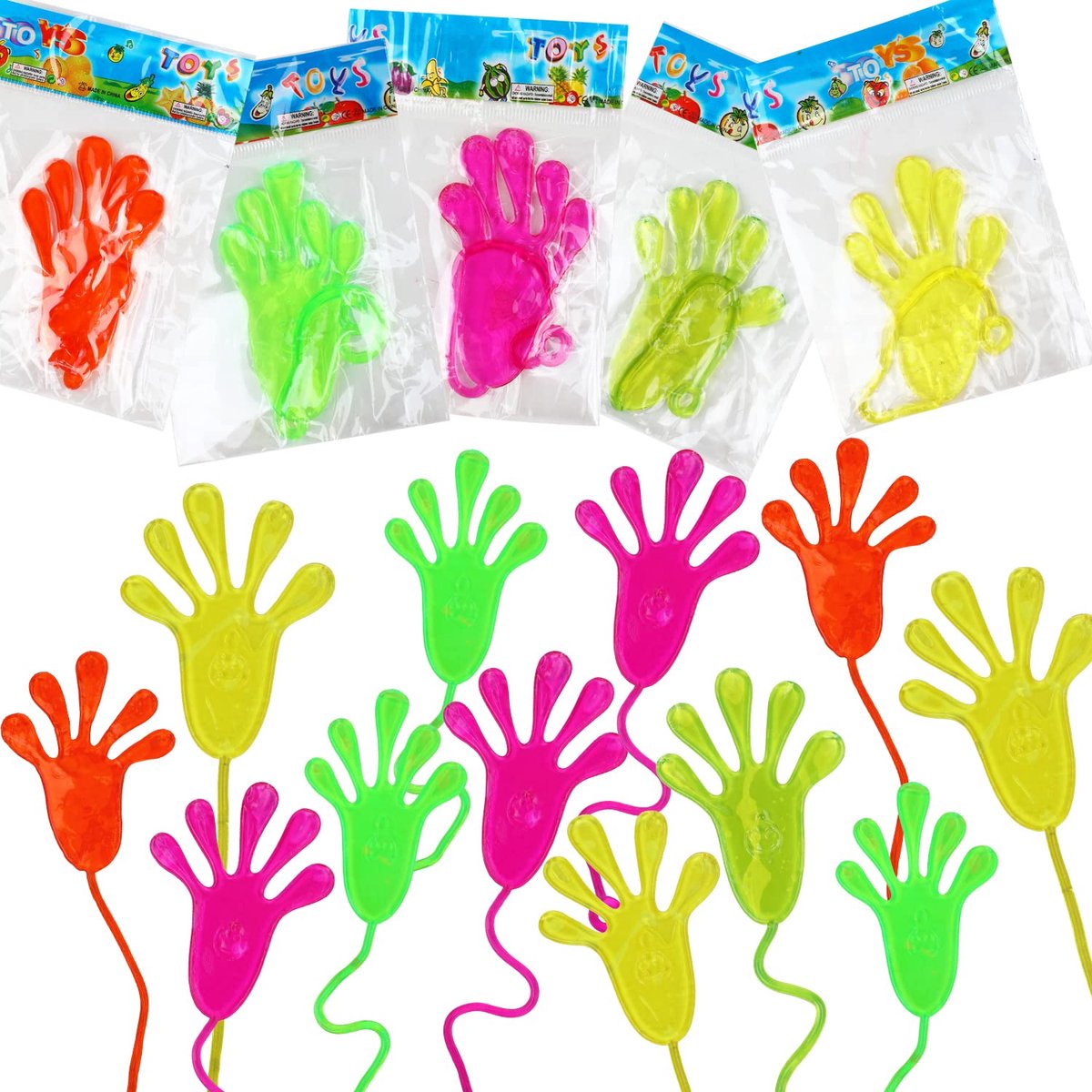 Kleverige handen 30 stuks - kleurrijke speeltjes - leuk gadget - ideaal verjaardagscadeau voor kinderen - ShopVlot