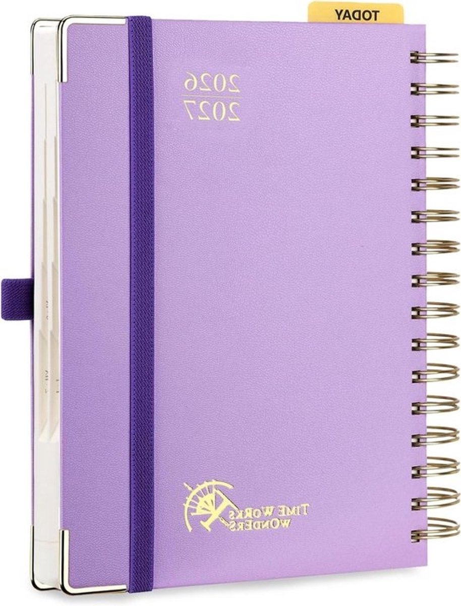 Agenda 2026 2027 - Dagplanner A5 - Afspraken Plannen - 1 Pagina Per Dag - A5 215 x 145 cm