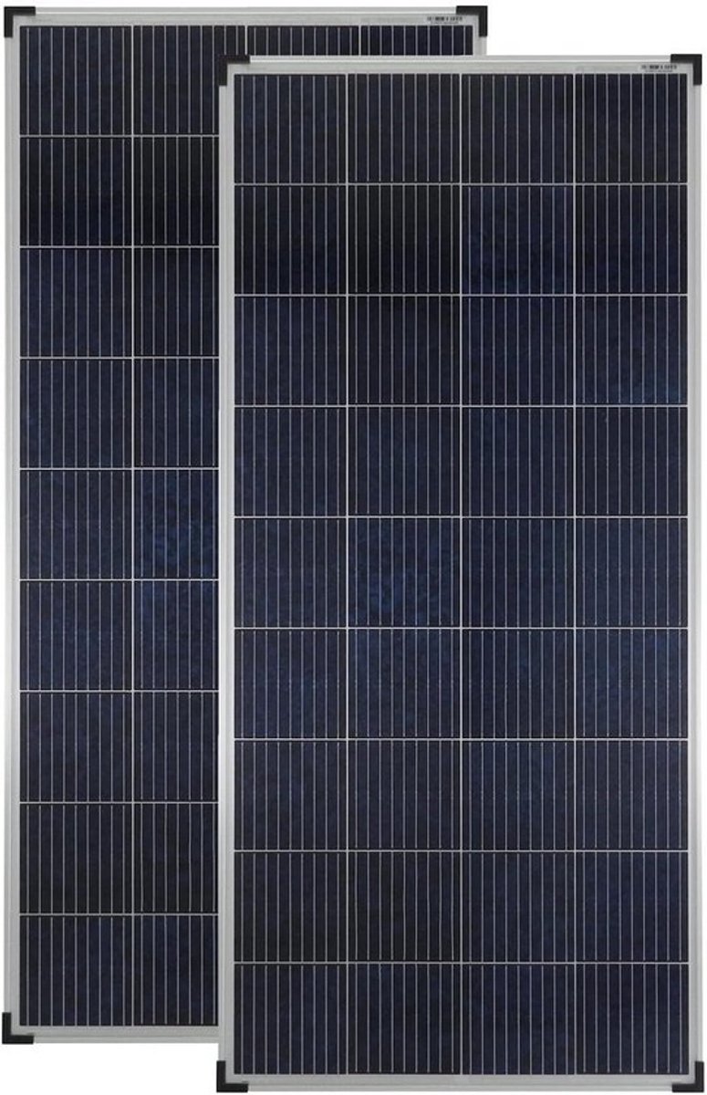 2 stuks Zonnepanelen 180W Polykristallijn - Compleet voor Zonne-installatie, Tuin, Caravan en Off-Grid
