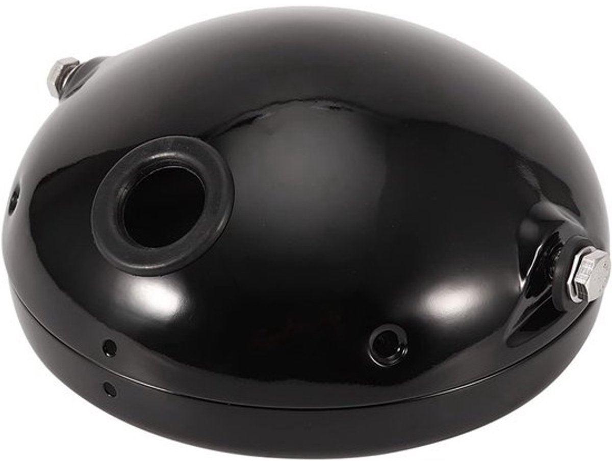 Ronde Hoofdlamp Cover - 7 Inch Aluminium Motorfiets - LED Koplamp Huisvesting Deksel (Zwart)