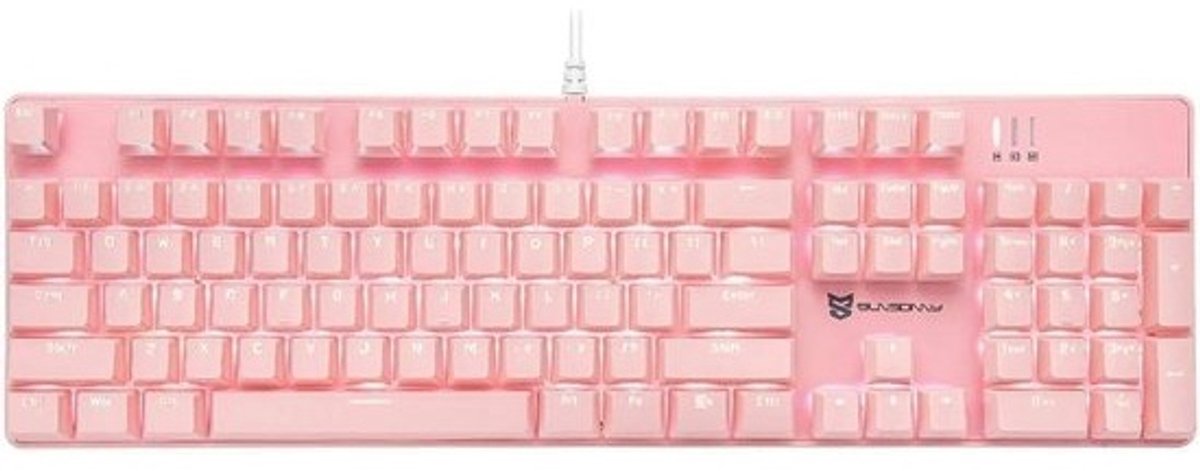 Mechanisch Gaming Toetsenbord Bedraad Backlit 104 Toetsen US Layout