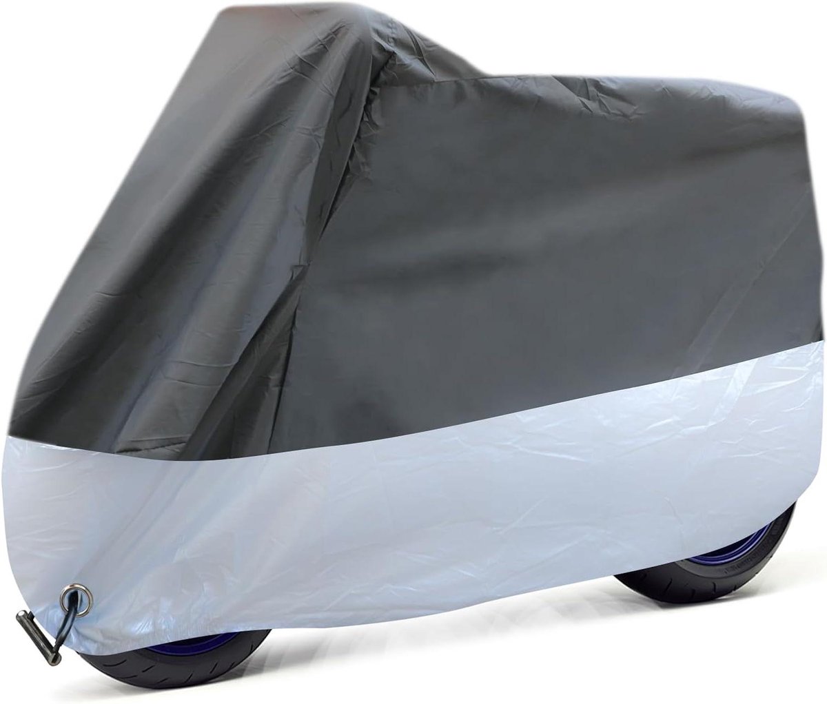 Motorhoes - Waterdicht Zeil - Motor Beschermen - Winddicht en Duurzaam - 245 x 105 x 125 cm - Zwart Zilver