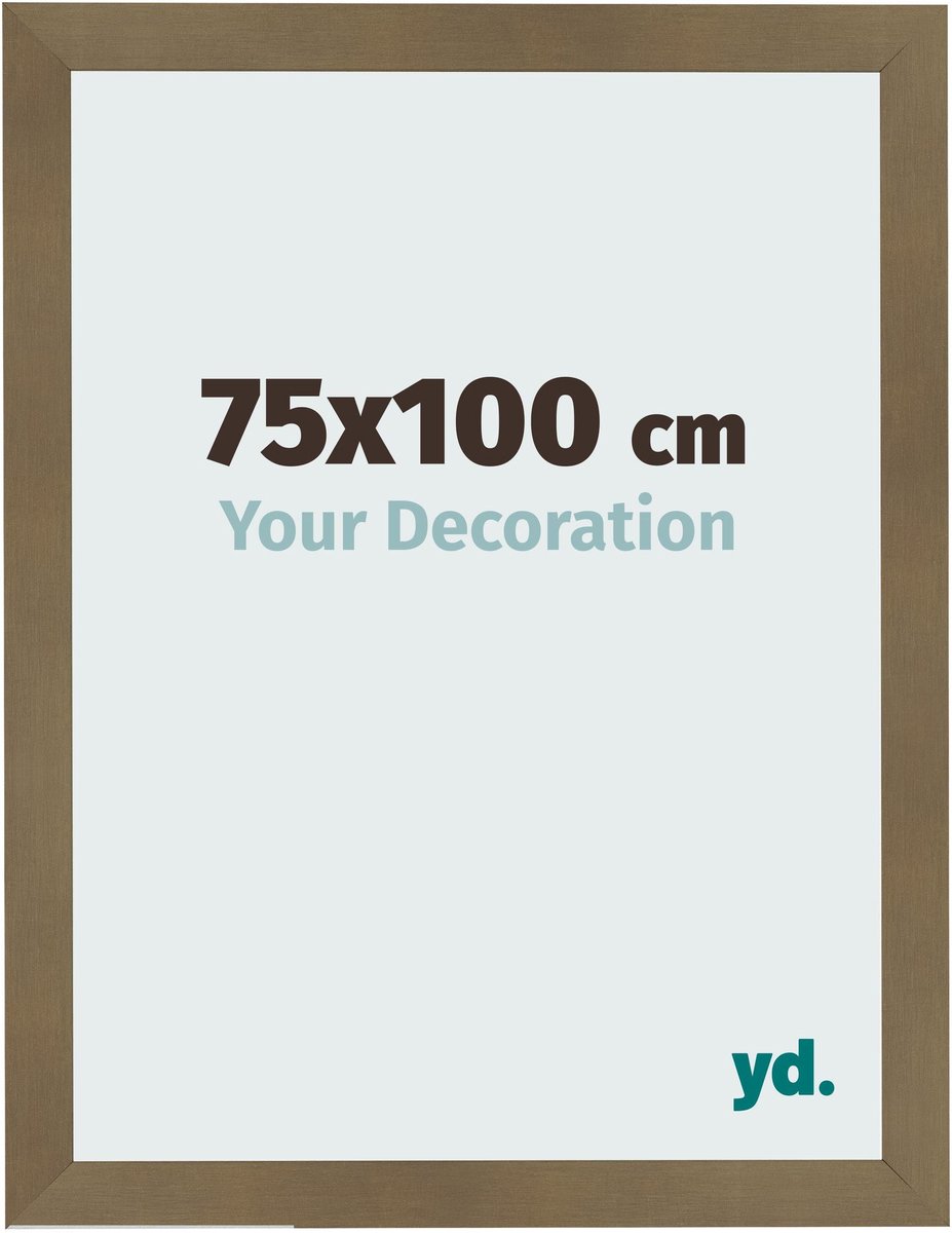 Your Decoration - Fotolijst 75x100 cm - MDF - Brons Decor - Bologna