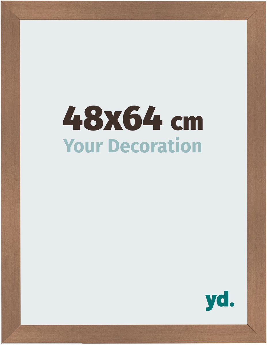 Your Decoration - Fotolijst 48x64 cm - MDF - Koper Decor - Bologna