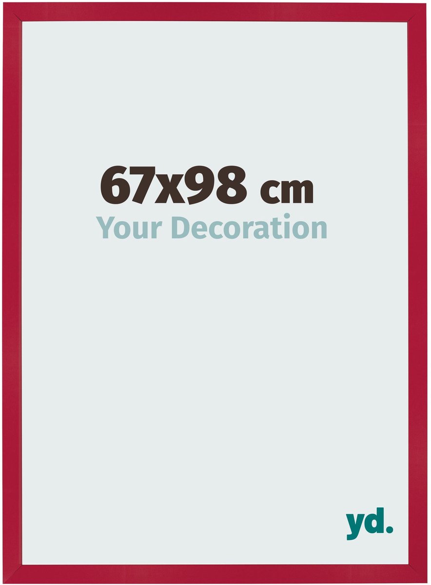 Your Decoration - Fotolijst 67x98 cm - MDF - Rood - Bologna