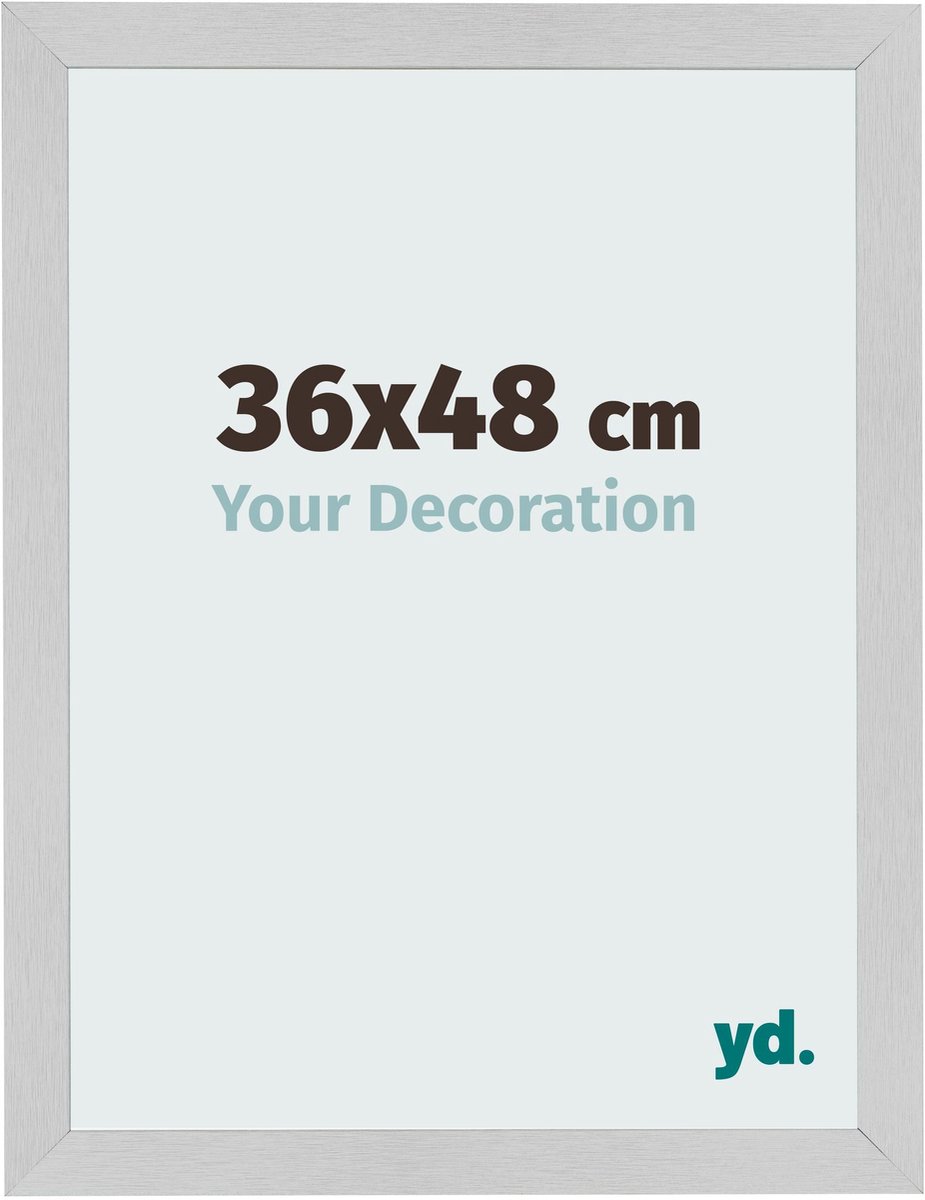 Your Decoration - Fotolijst 36x48 cm - MDF - Edelstaal - Bologna
