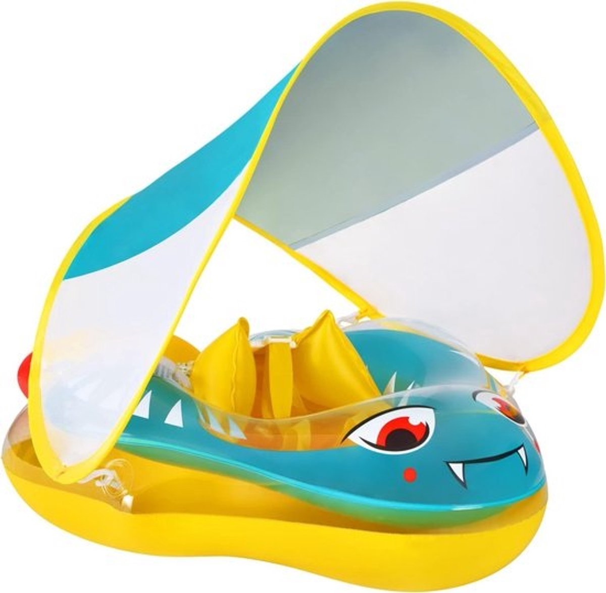 Babyzwemband met afneembaar zonnedak - Zwemtrainer voor peuters (6-26 maanden)