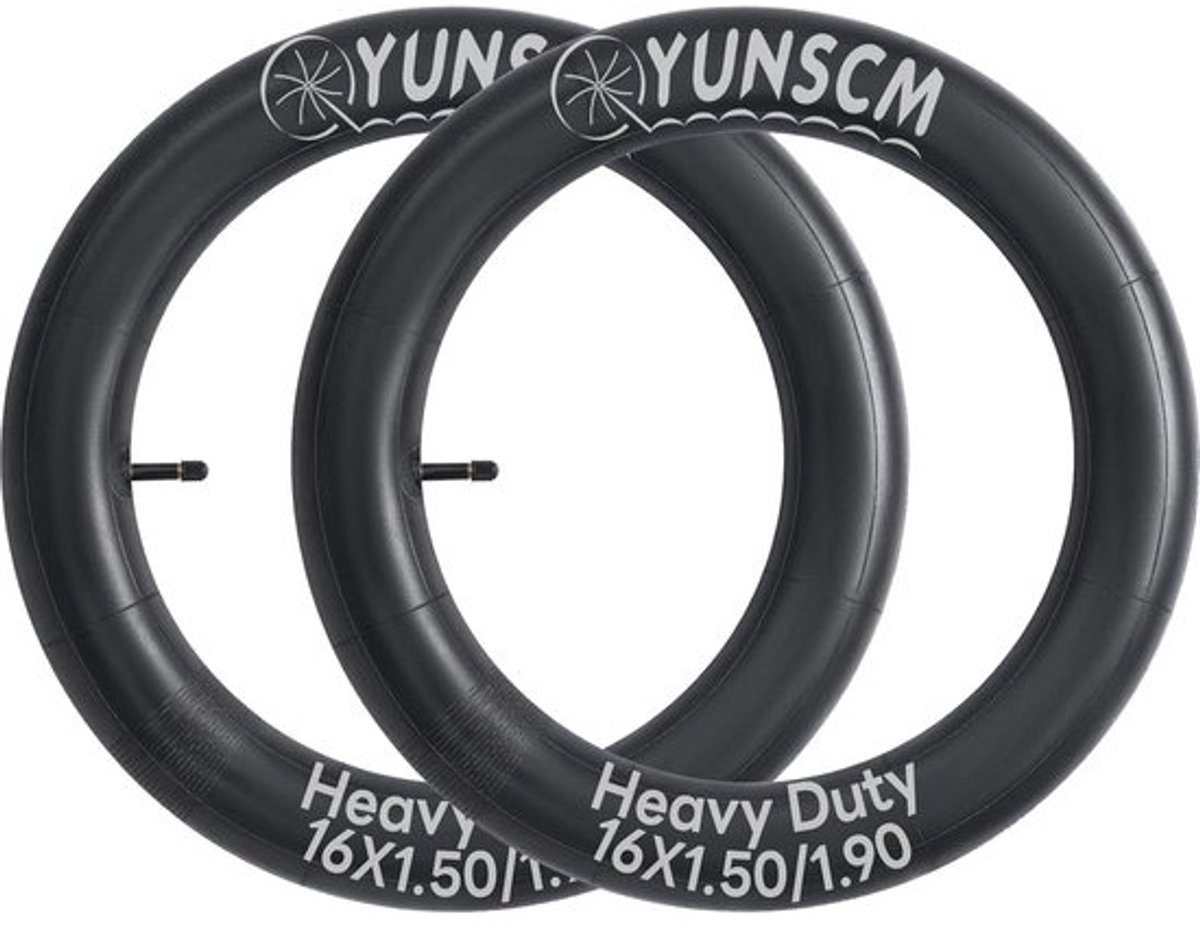 Binnenband Fiets - Reserveband Wiel - Fietsen Onderhoud - Verdikte Butyl Rubber - 16 Inch - Zwart