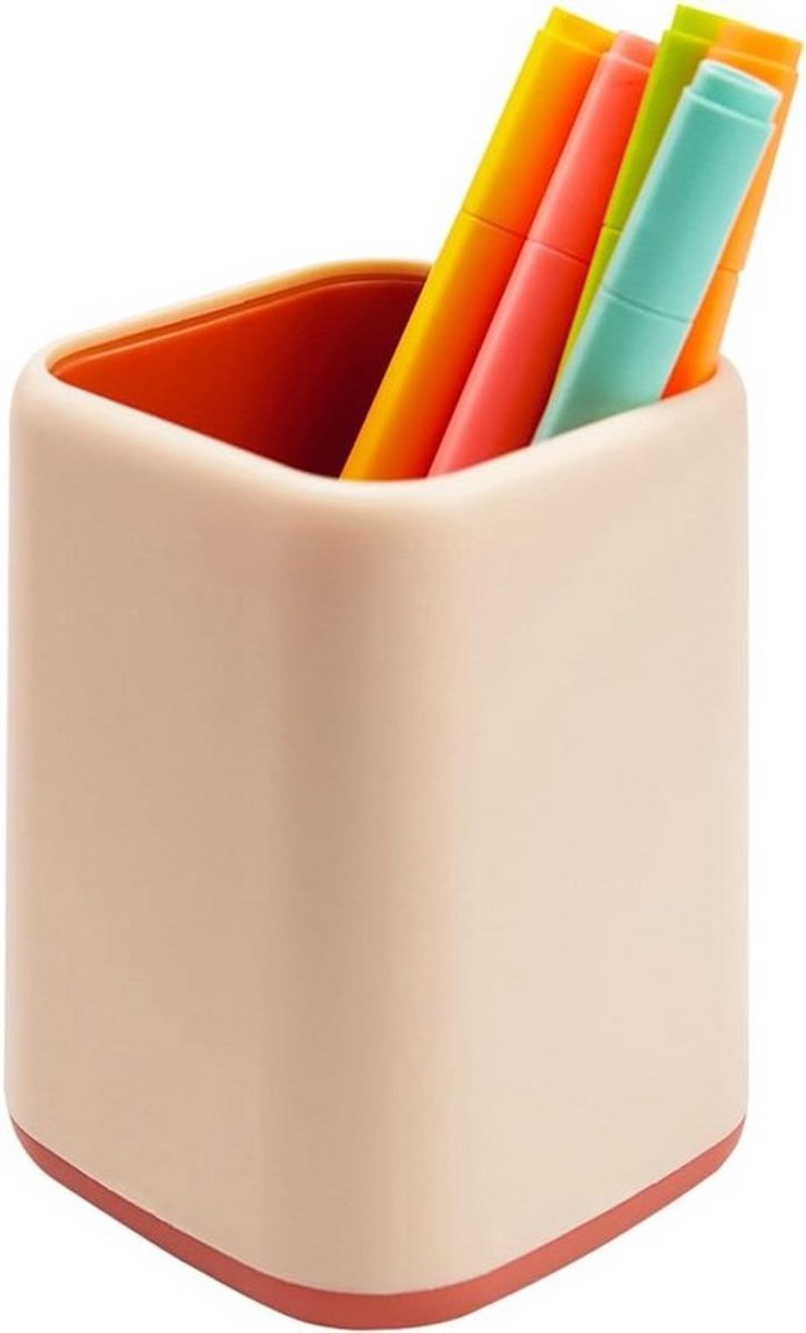 Stylish Pencil Holder and Makeup Brush Organizer - Scandinavian Design in Pink