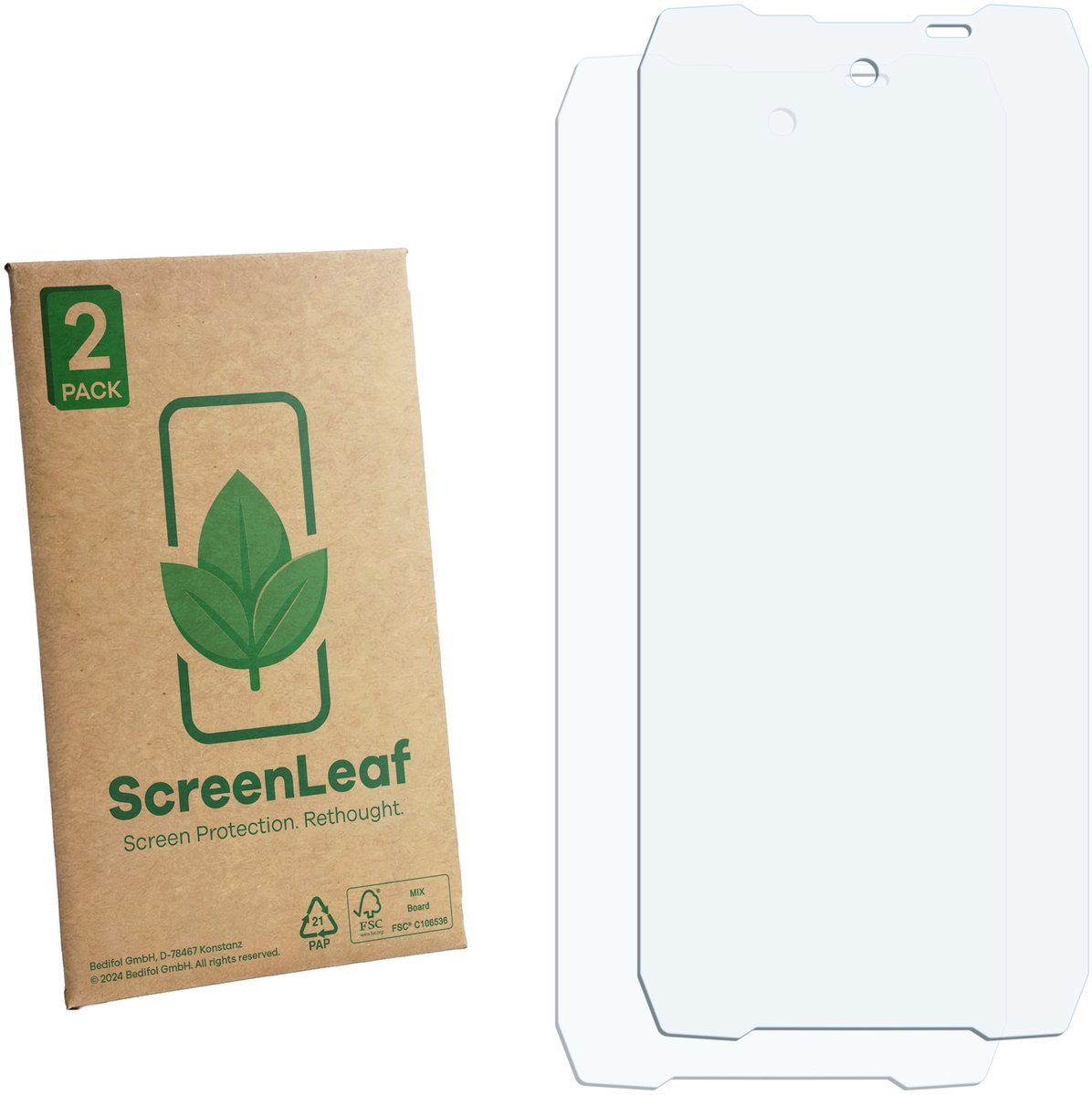 2 Stuks Screenprotector voor Blackview Xplore X1 - Hoogwaardige Beschermfolie transparant