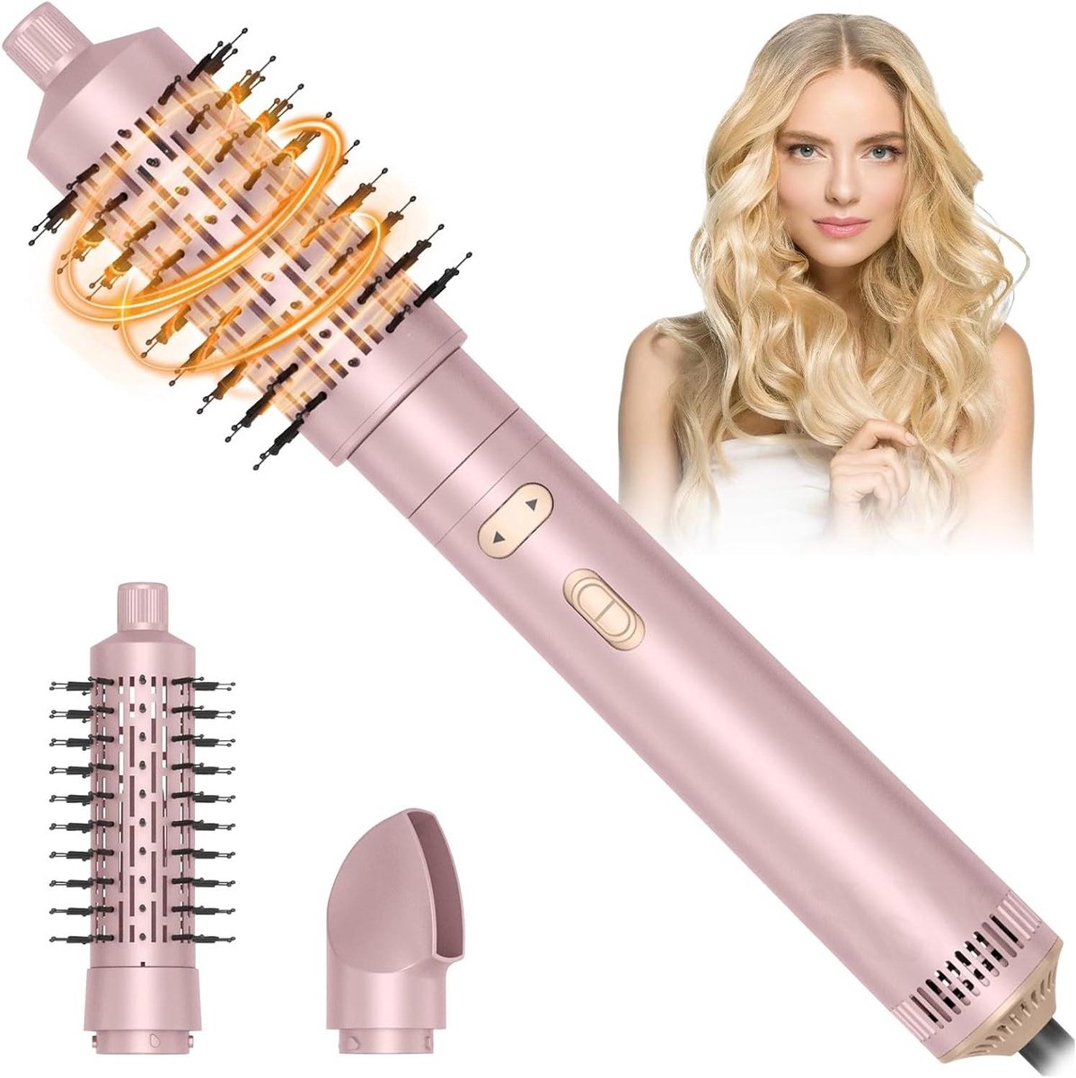 Haarstyling Borstel - Warme Lucht Borstel - Haar Drogen Krullen - Ionische Verzorging - 800 Watt - Zwart